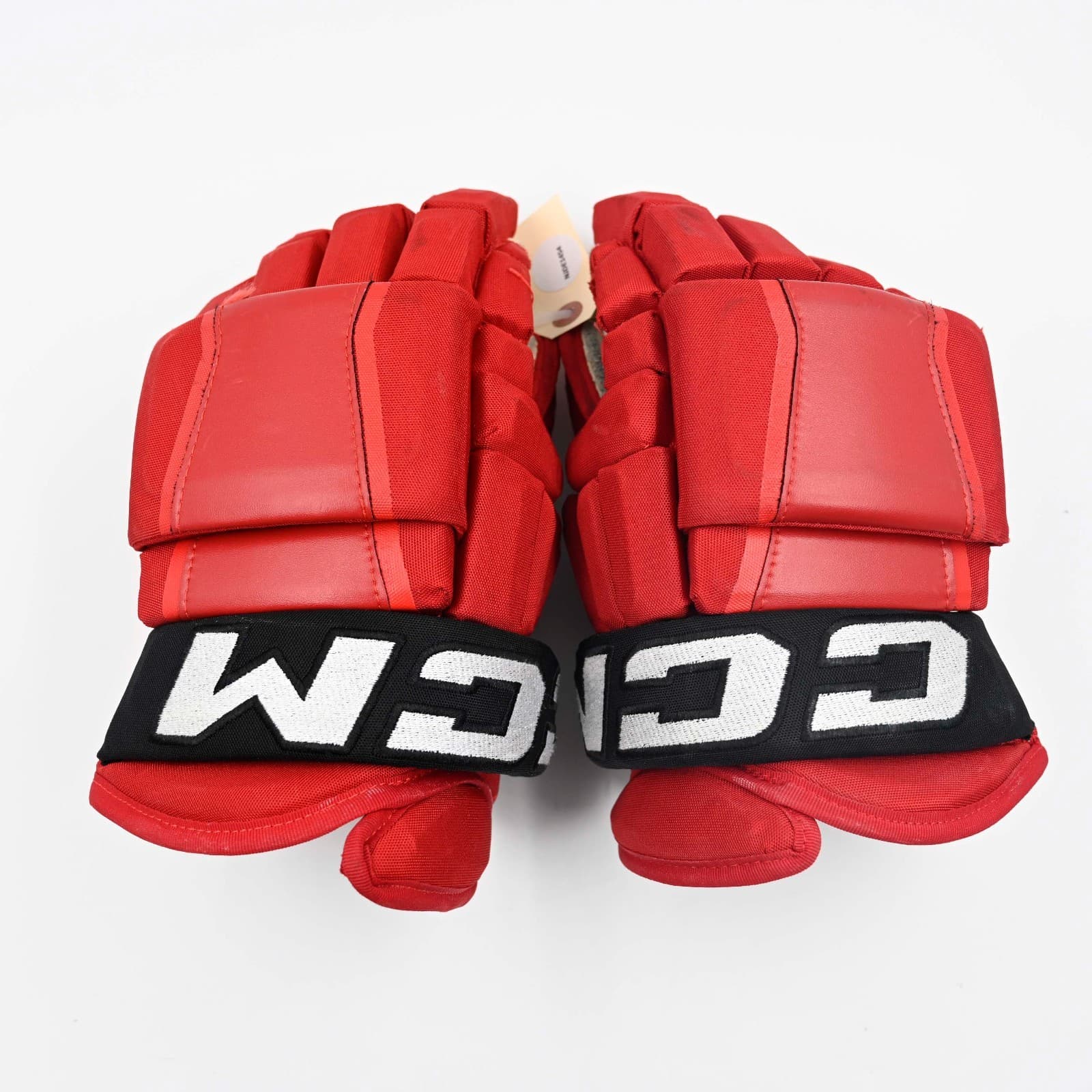 CCM HG97 Pro Stock Hockey Gloves Used 14" New Jersey Devils NHL Tomas Nosek 2