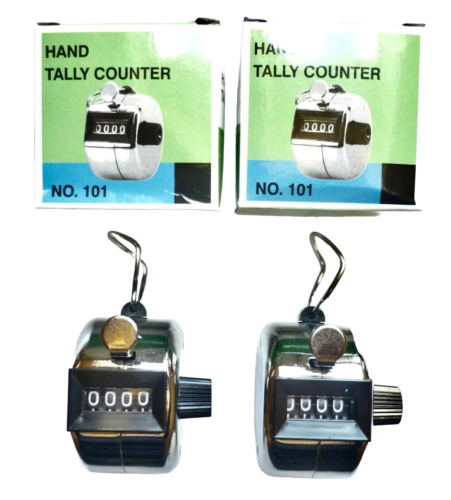 2x People Counter Hand Tally Counter Quantity Visitor Step Counter