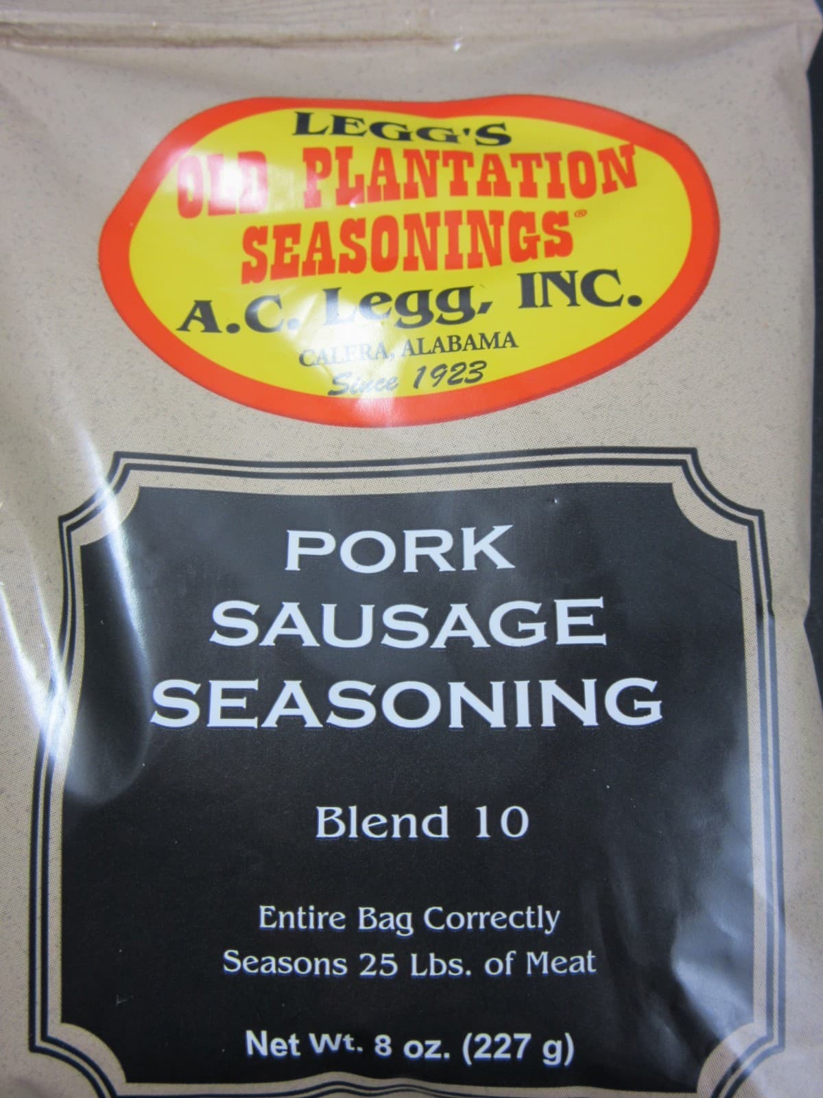 CASE PRICE AC LEGG Original #10 for  600 LBS Breakfast Pan Sausage Seasoning  2
