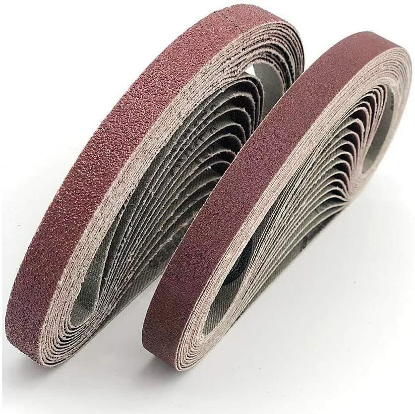 27PC 1"x30" 25x762mm SandingBelts Assortment 60-400 Grit SandpaperforWoodworking