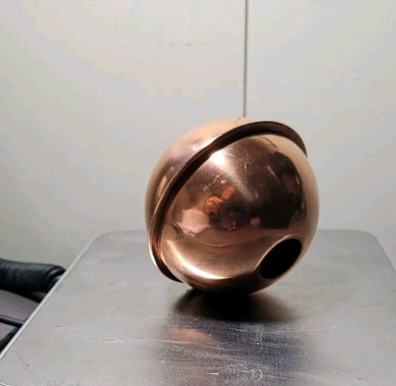 3'' WEATHERVANE COPPER BALL for weathervane or lightening rods ,rare TOP BALL 5