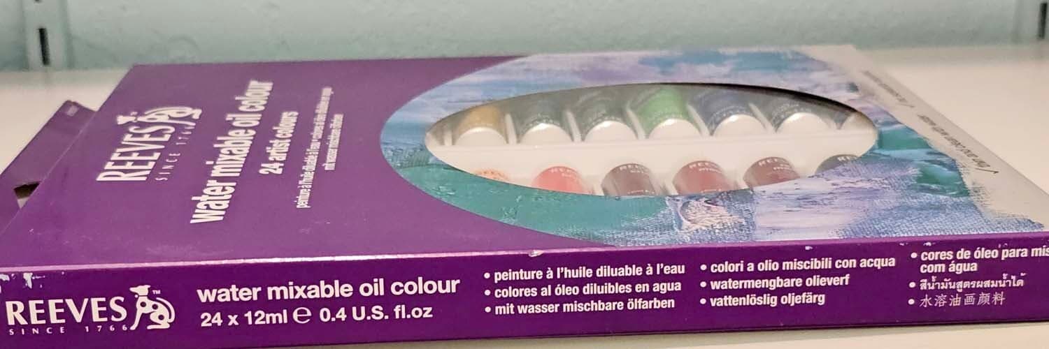 Reeves Water Mixable Oil Colour 24 Artist Colours 12 mL 0.4 fl.oz 2