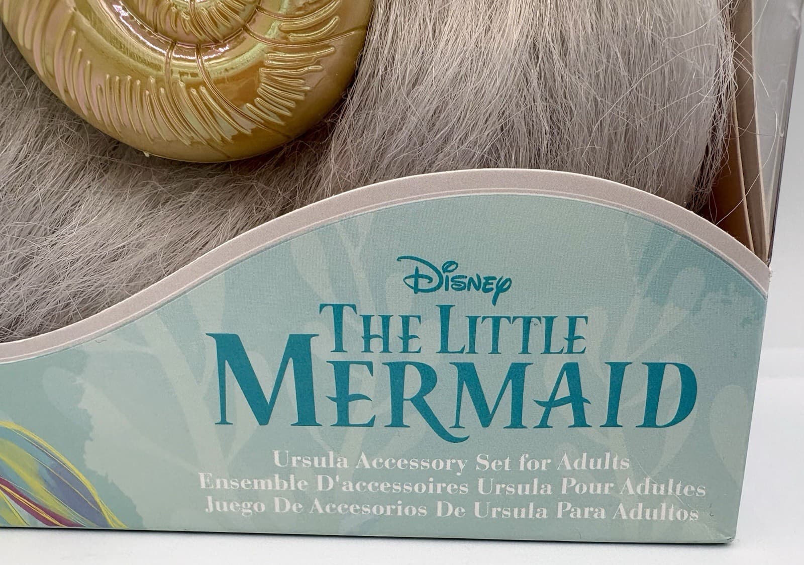 Little Mermaid URSULA Wig Light up Necklace Tiara Costume Accessory Adult New Bx 3