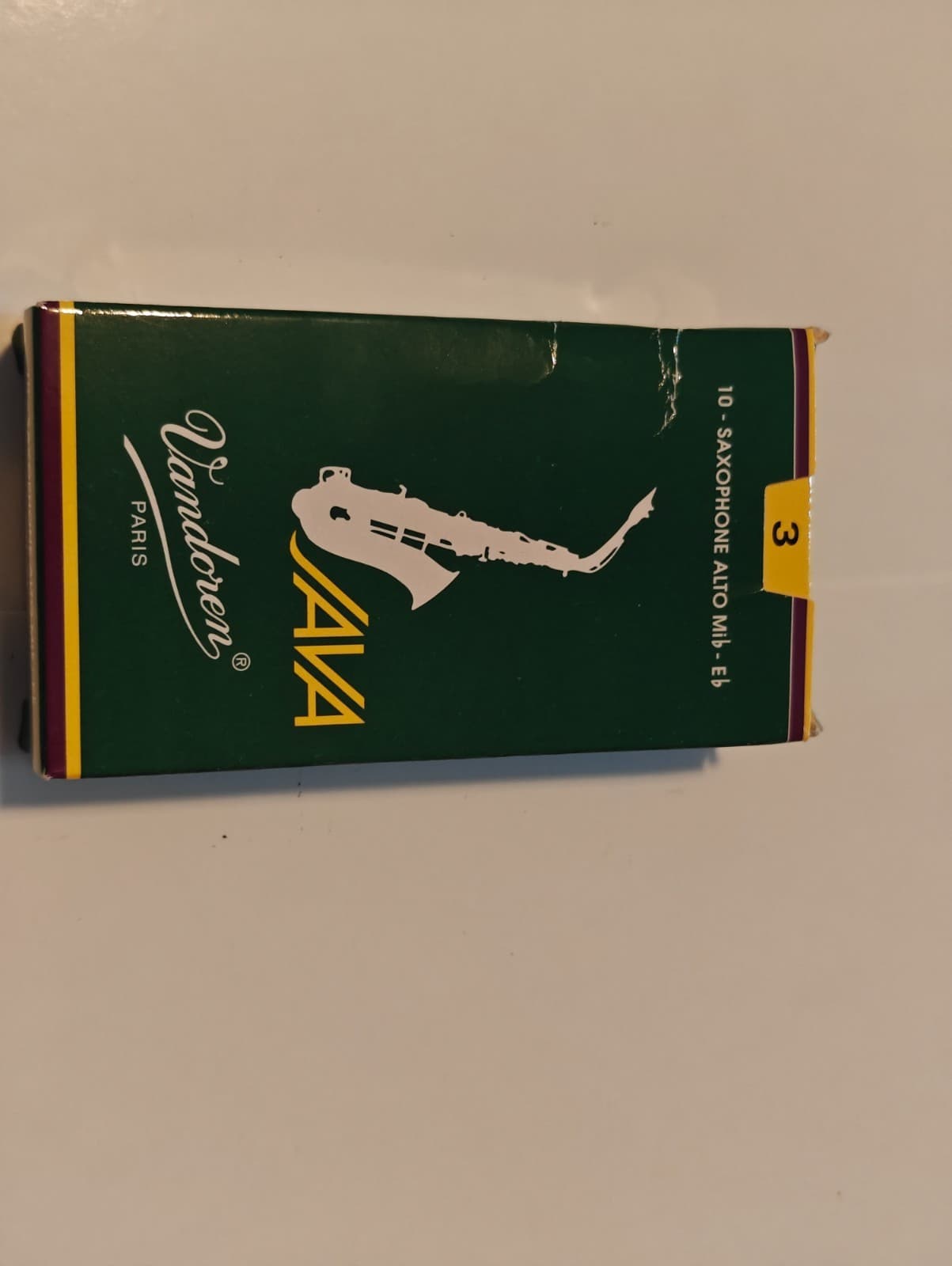 Vandoren Java #3 Alto Saxophone Reeds, Green Box 2