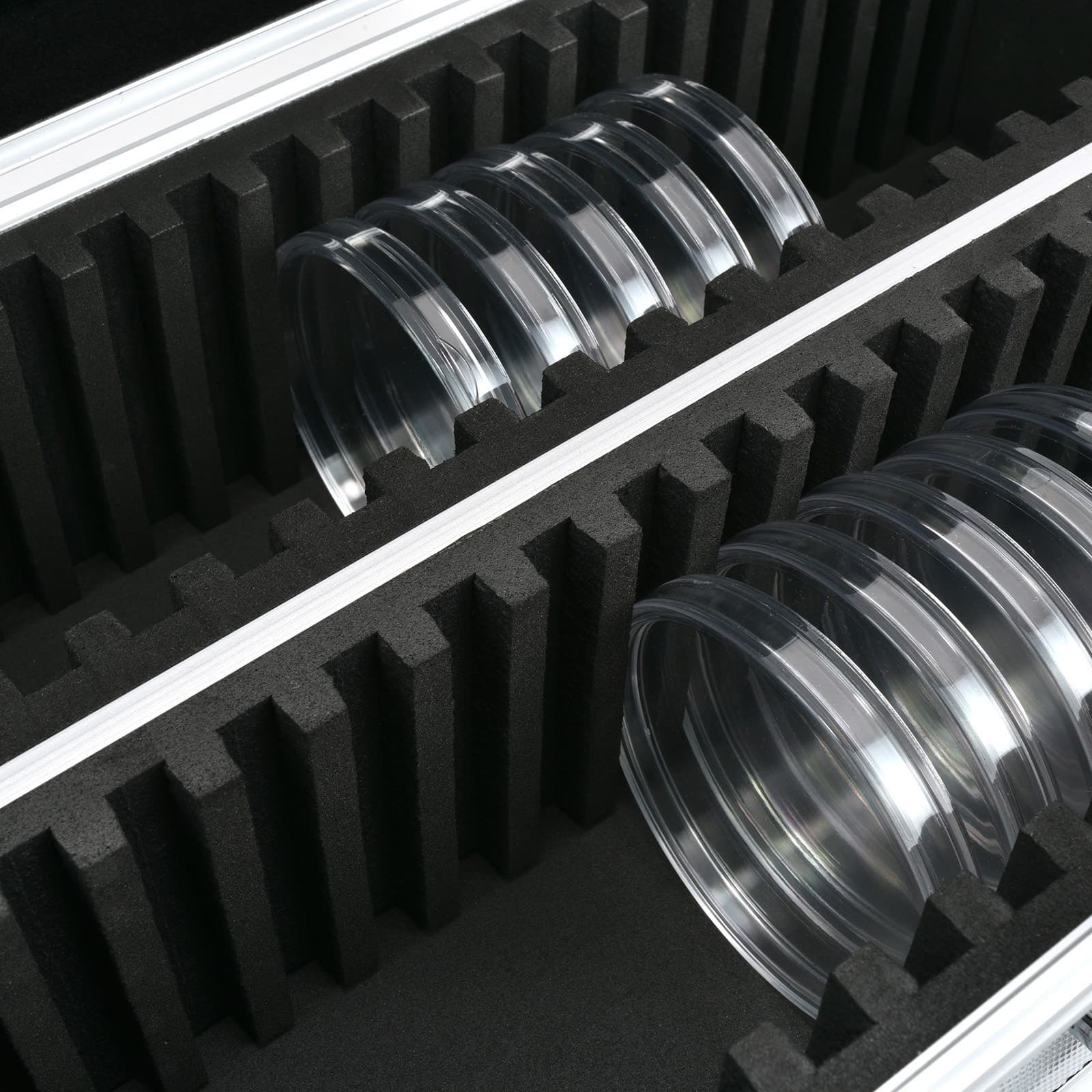 Aluminum Storage & Display Box Case Holds 50 PCGS NGC ANACS Coin Holders Slabs 5