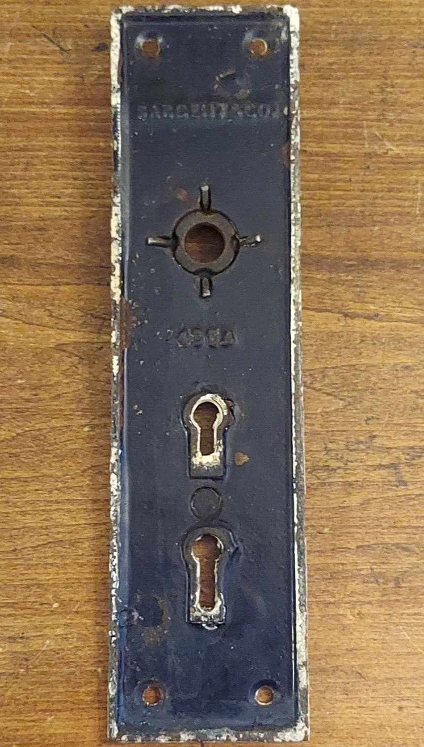 Antique Sargent & Co. Exterior Eastlake Style Door Plate  2" x 7½" 5