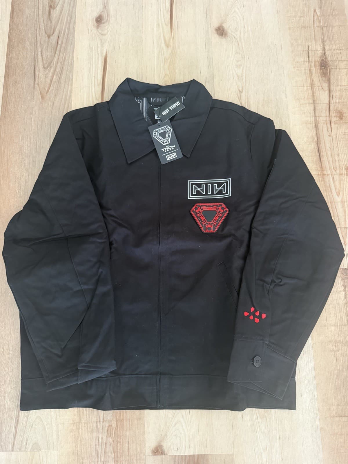Nine Inch Nails Tron: Ares Patch Embroidery Jacket Hot Topic Large RARE 