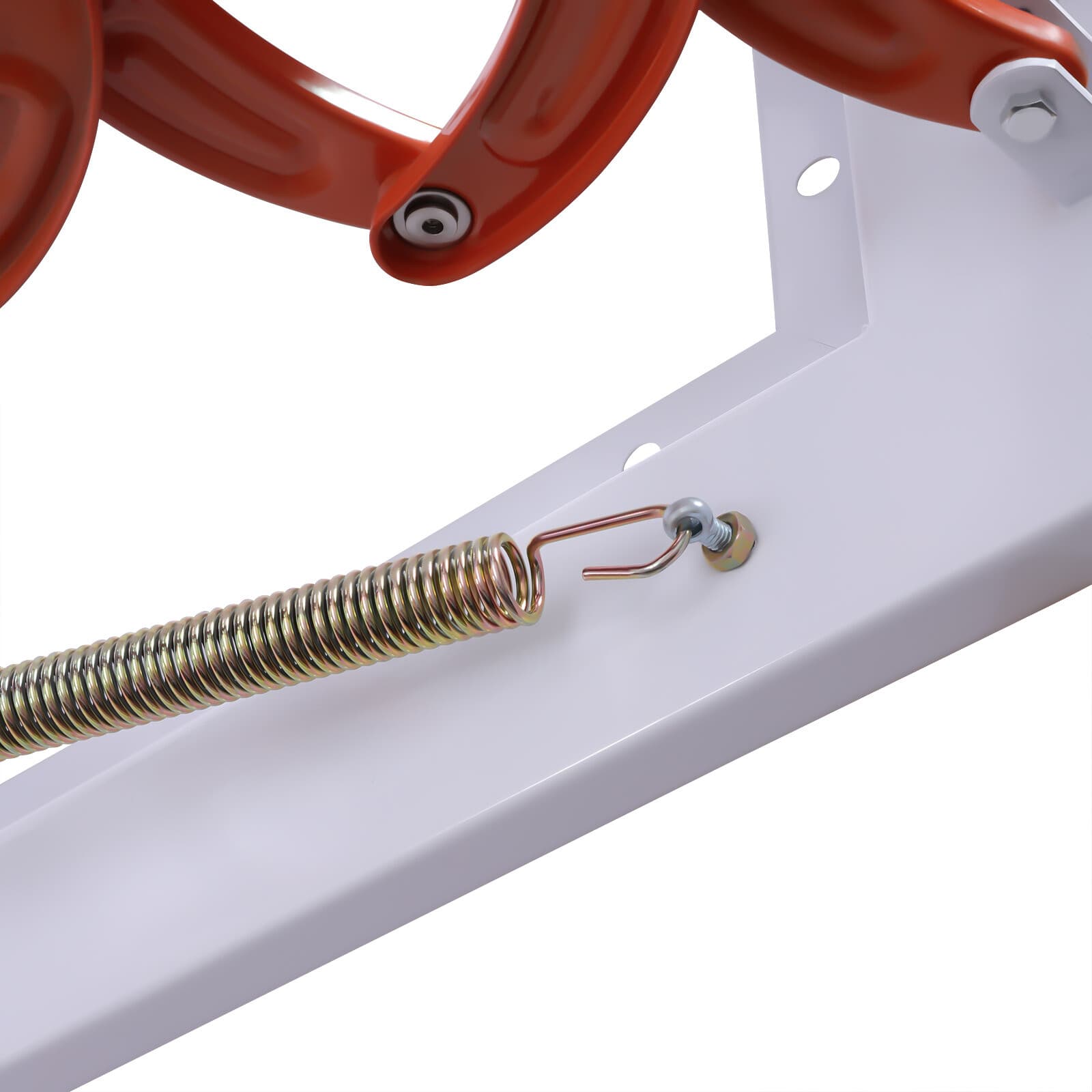 Attic Extension Ladder 10.17ft Narrow Wall Mounted Folding Loft Stairs 12-Steps 6