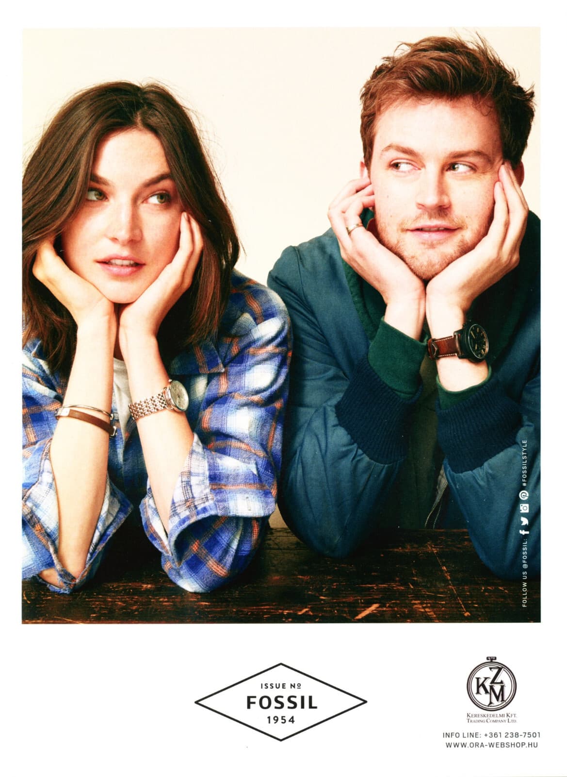 FOSSIL WATCH MAGAZINE promo ad #39  VERY RARE "NOT A WATCH" 4 PGS CUTE FOREIGN 2