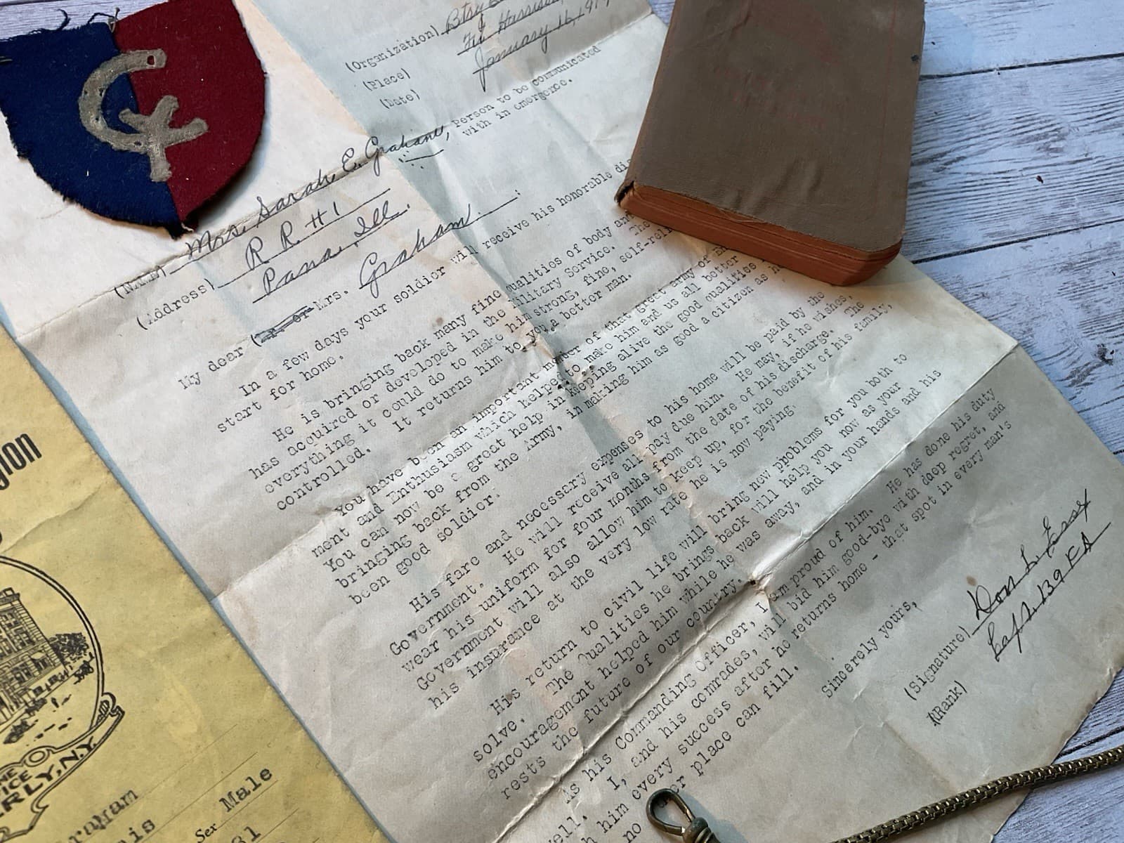 ORIGINAL WWI US AEF DOUGHBOY LOT 139th FIELD ARTILLERY 38TH DIVISION 3