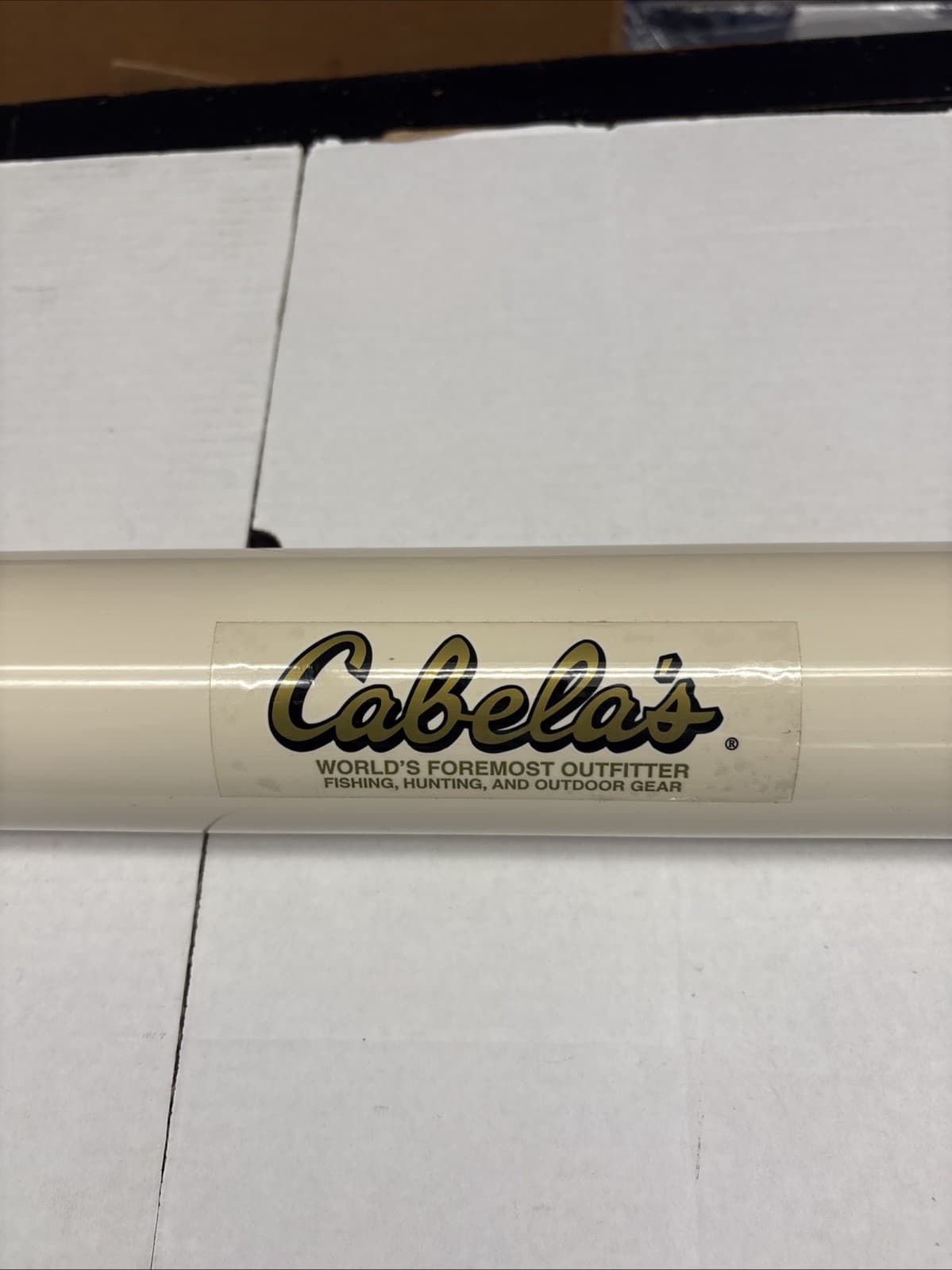 Cabelas Fishing Rod Plastic Tube Case 44” W/Snap On Lid NOS 6