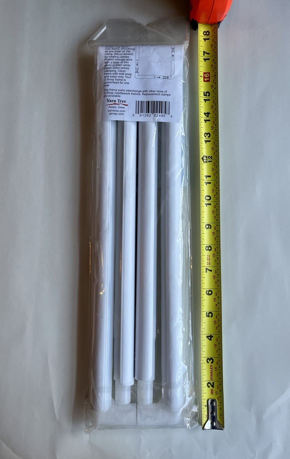 Q-Snap Needlework Tube Square & Clamp Frame NIB 17 X 17 Item #2495 4