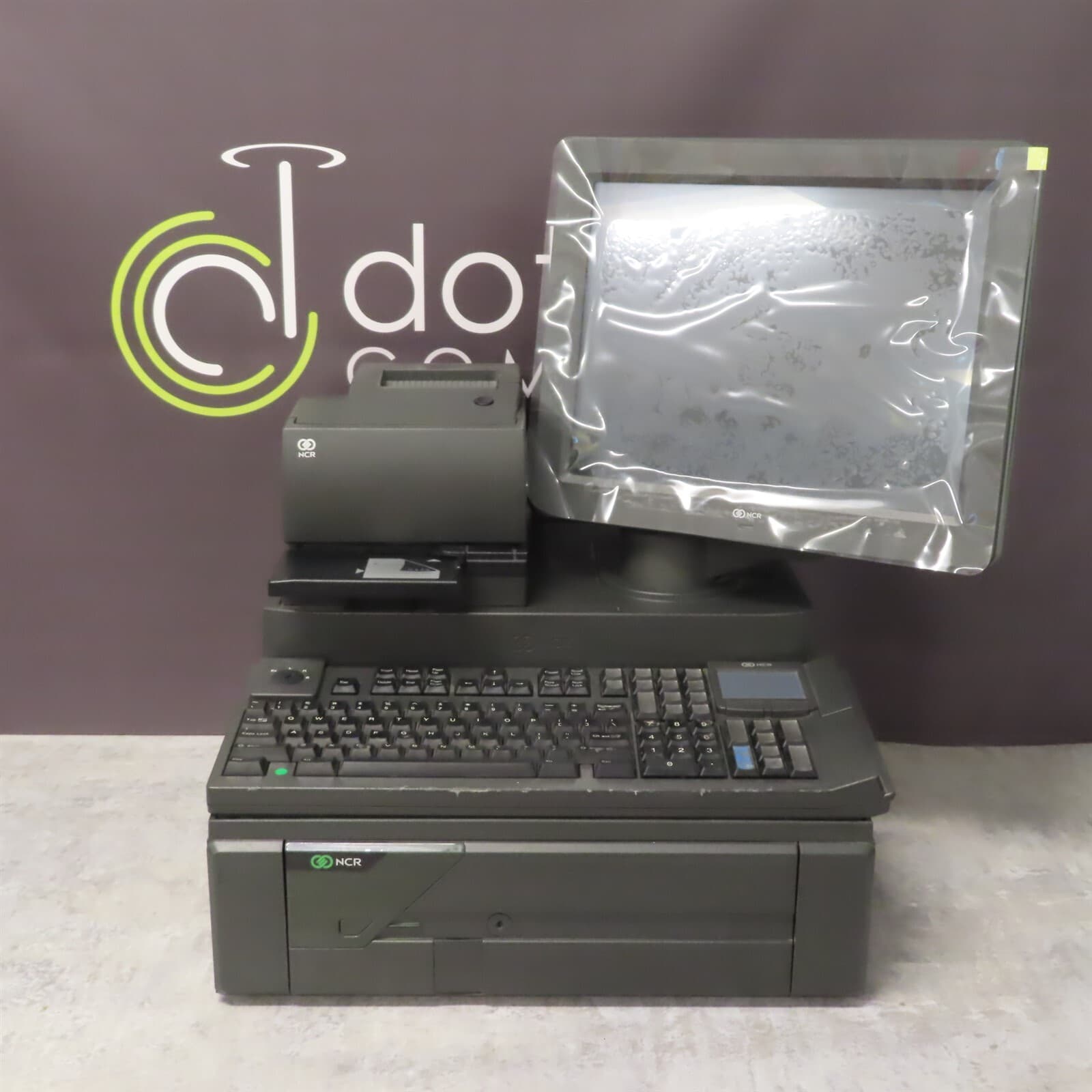 NCR POS System Terminal, Keyboard, Screen, Receipt Printer 7606-1507-8801