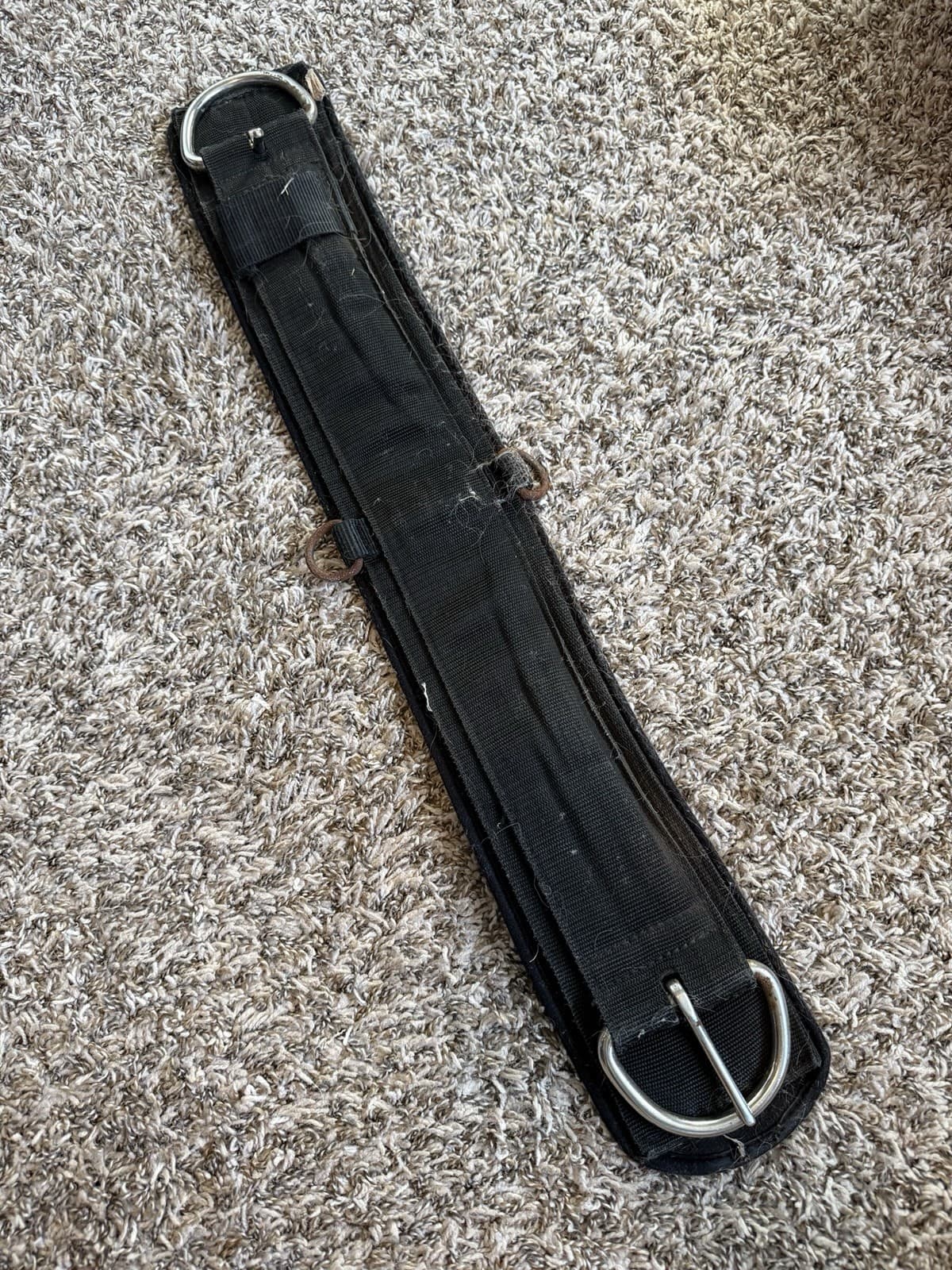 Equine Neoprene Western Straight Cinch Black Girth 28”