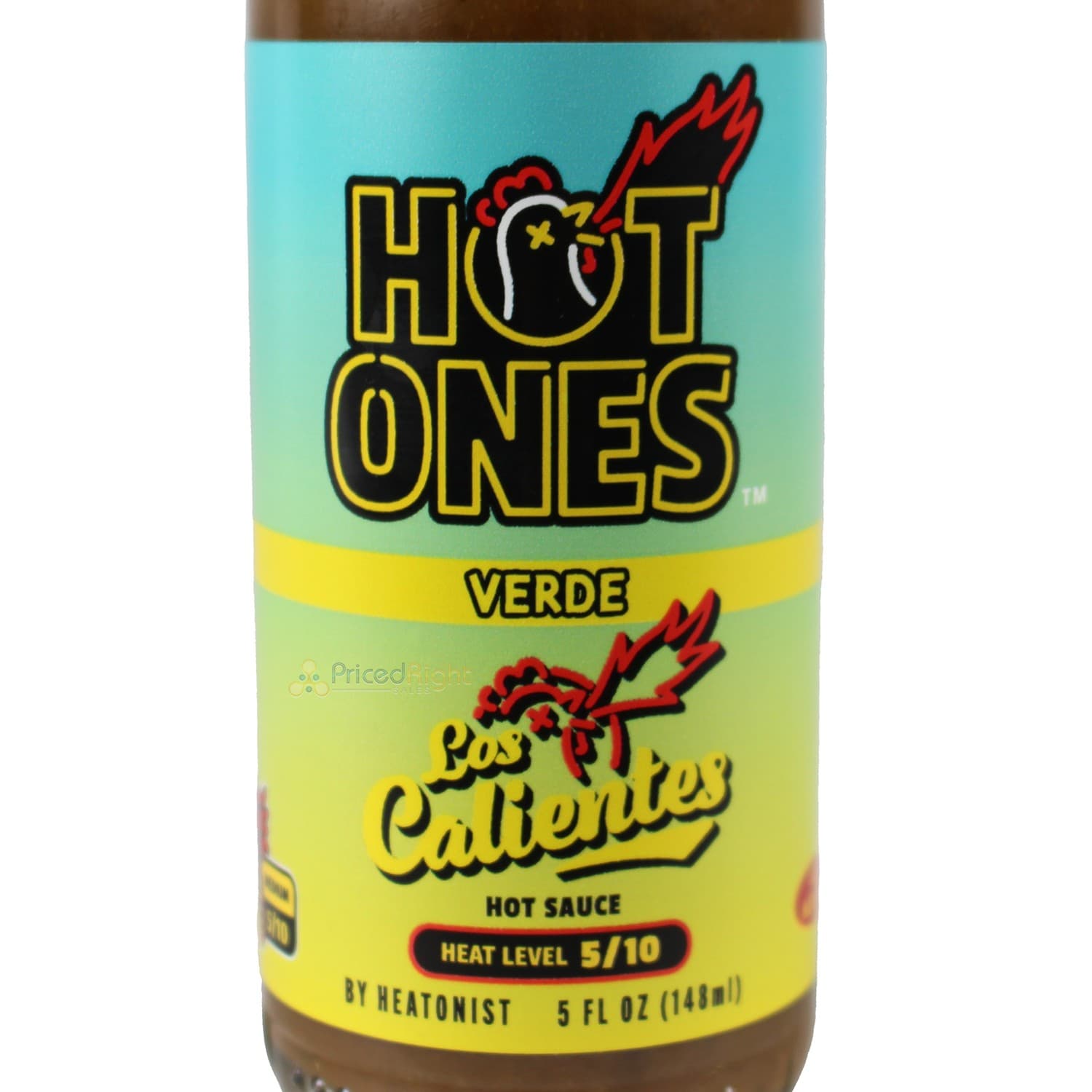 Los Calientes Verde Hot Ones Hot Sauce 5 Oz 5/10 Heat Level 4