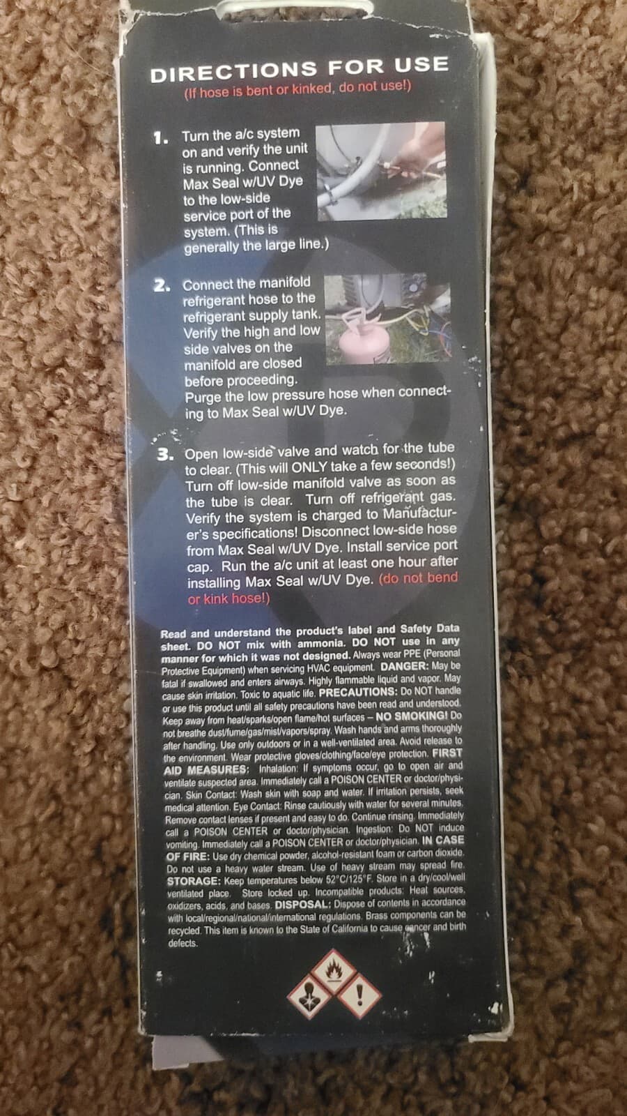 Max Seal Direct Inject  UV Dye 1.5-5 Ton 2