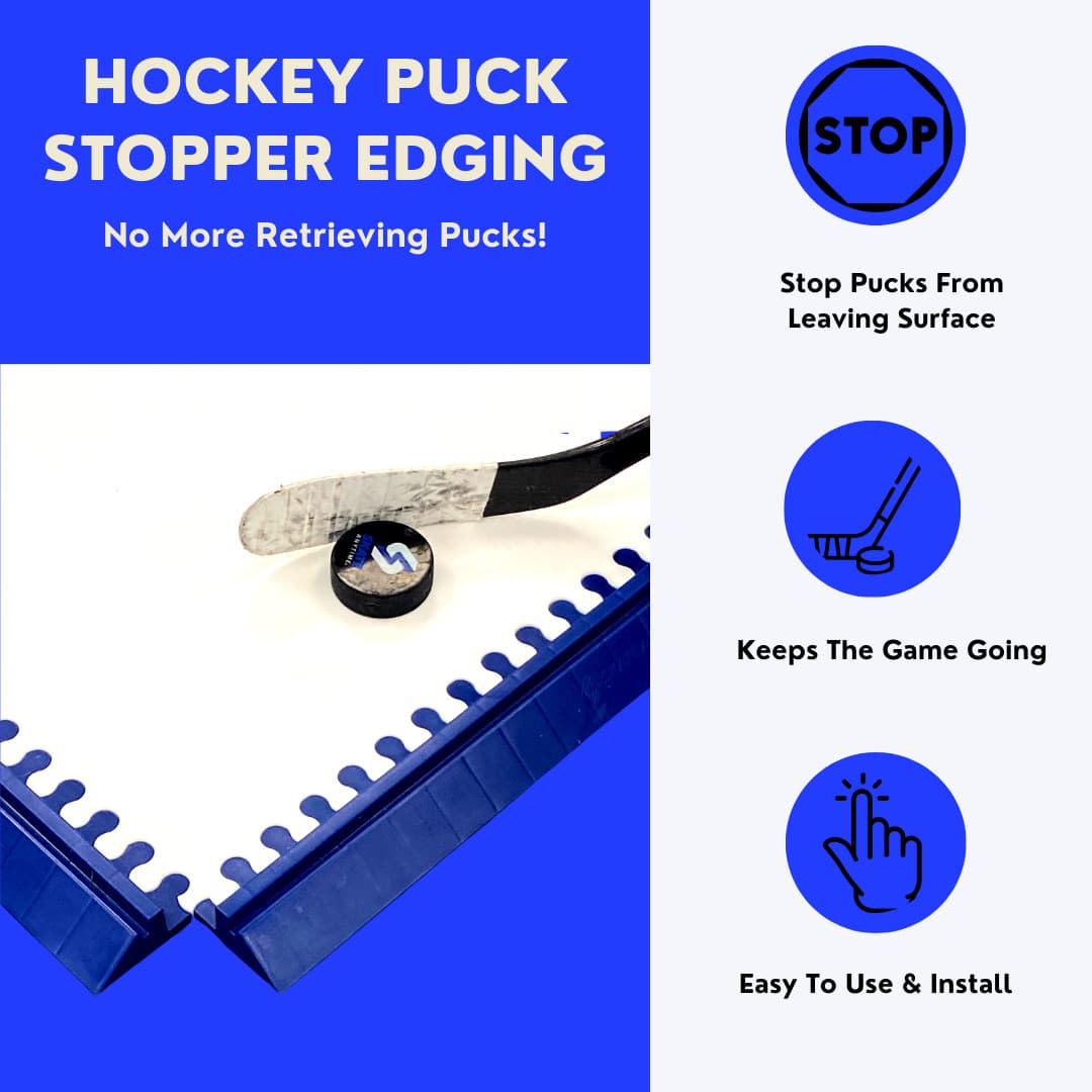 Skate Anytime - Hockey Puck Stopper Edging - Expandable, Reconfigurable 2