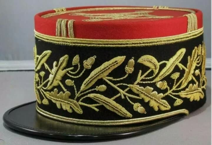 RARE FRENCH GENERAL'S KEPI FOR INSPECTEUR GÉNÉRAL DE LA POSTE AUX ARMÉES