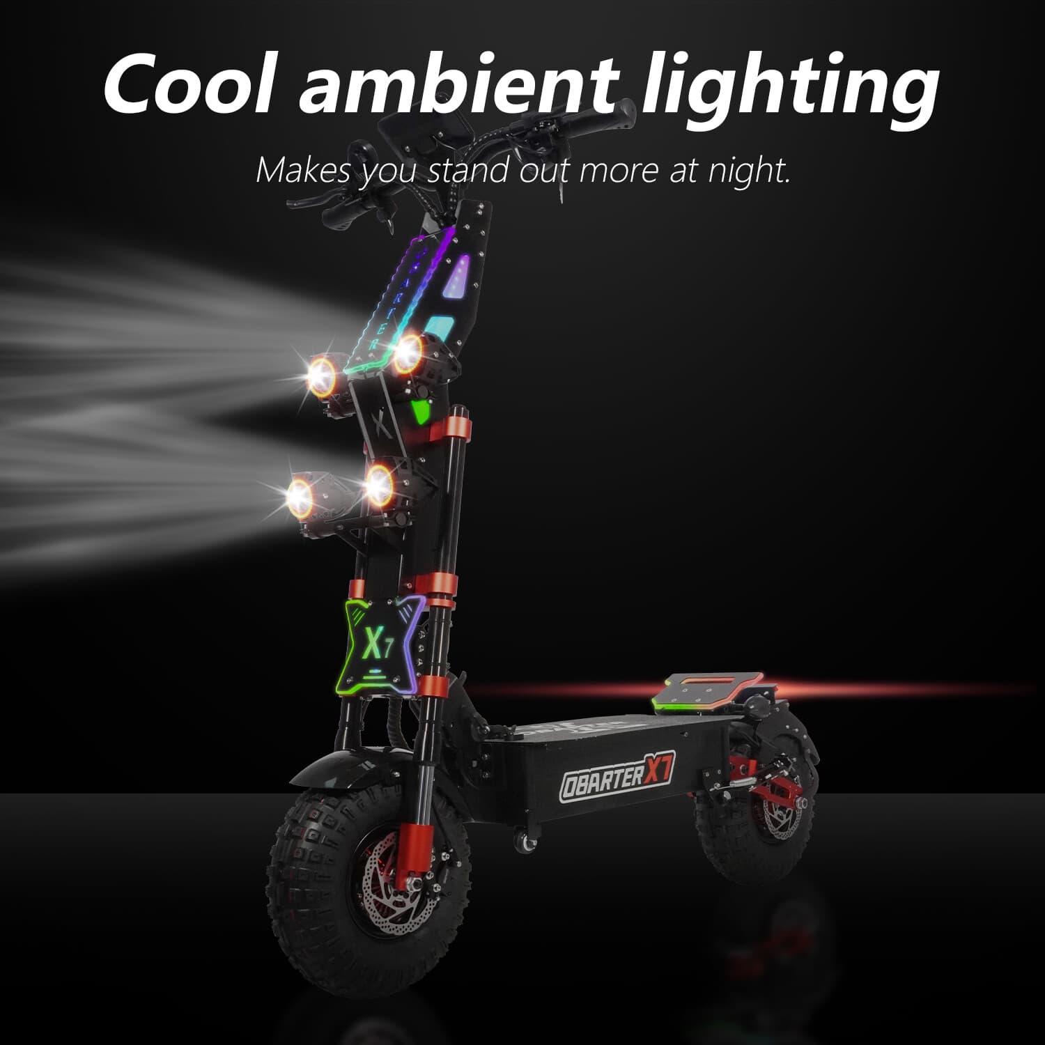 Adult Electric Scooter 55 Mph 14" Tires 90 Miles Range 8000W Motor 60V40AH Gift 4