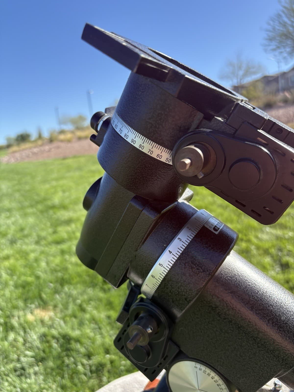 Vixen/Celestron Equitorial Telescope Mount w/ Wooden Tripod - REPAIR READ DESC! 5