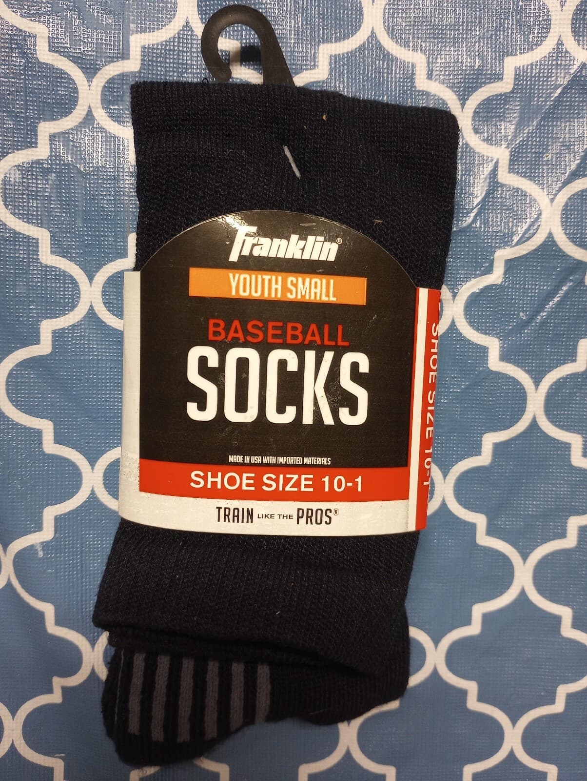 Youth Franklin Baseball Socks 1 Pair Size 10 to 1 Play Ball