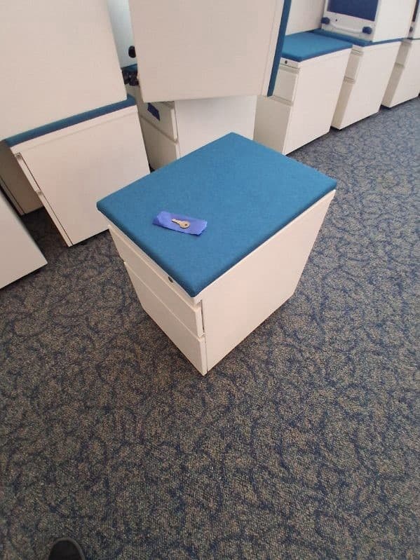 Herman Miller Pedestal Cabinet With Cushion And Key 6