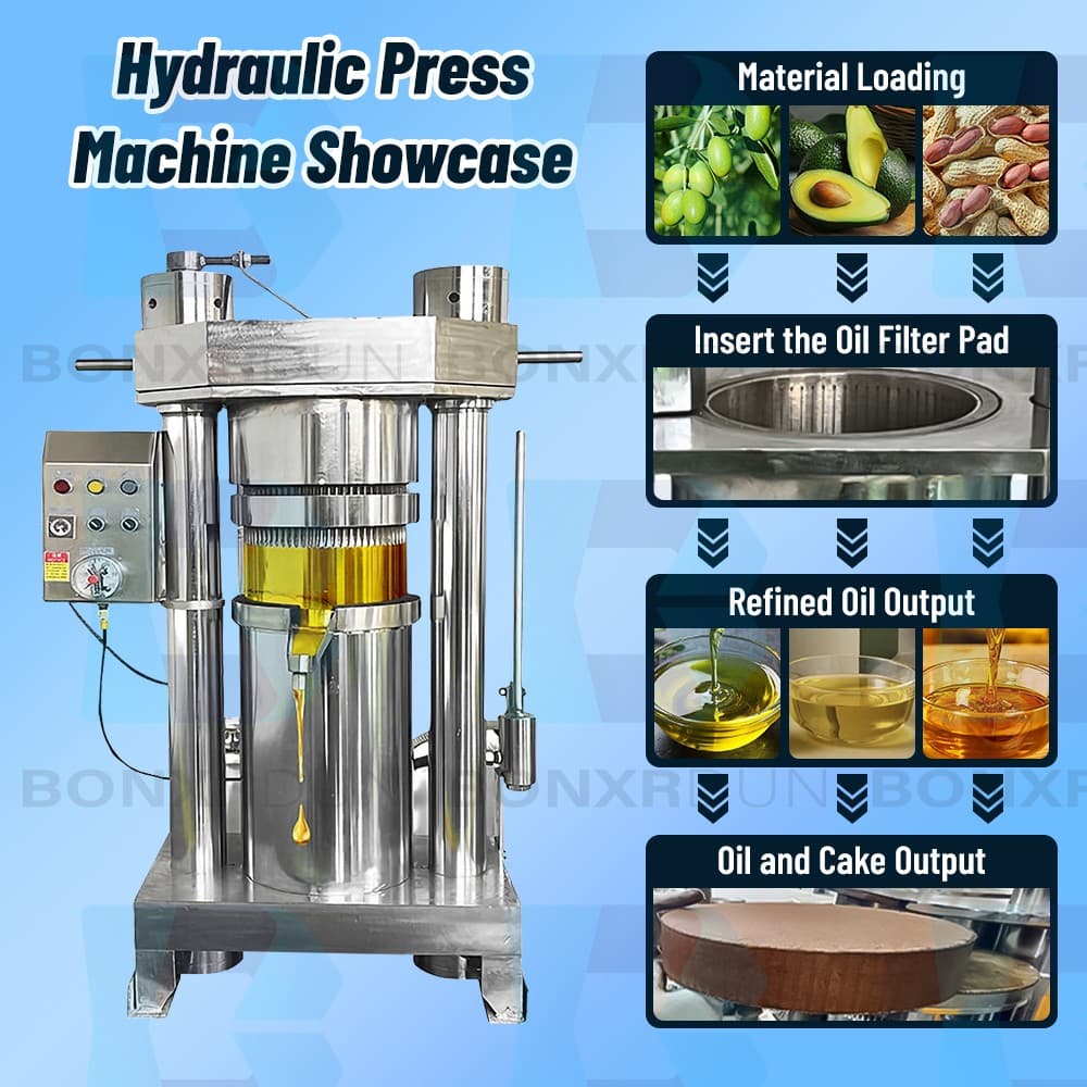 Hydraulic Press for Vegetable Oil Vertical Press Olive Oil Press Machine 5