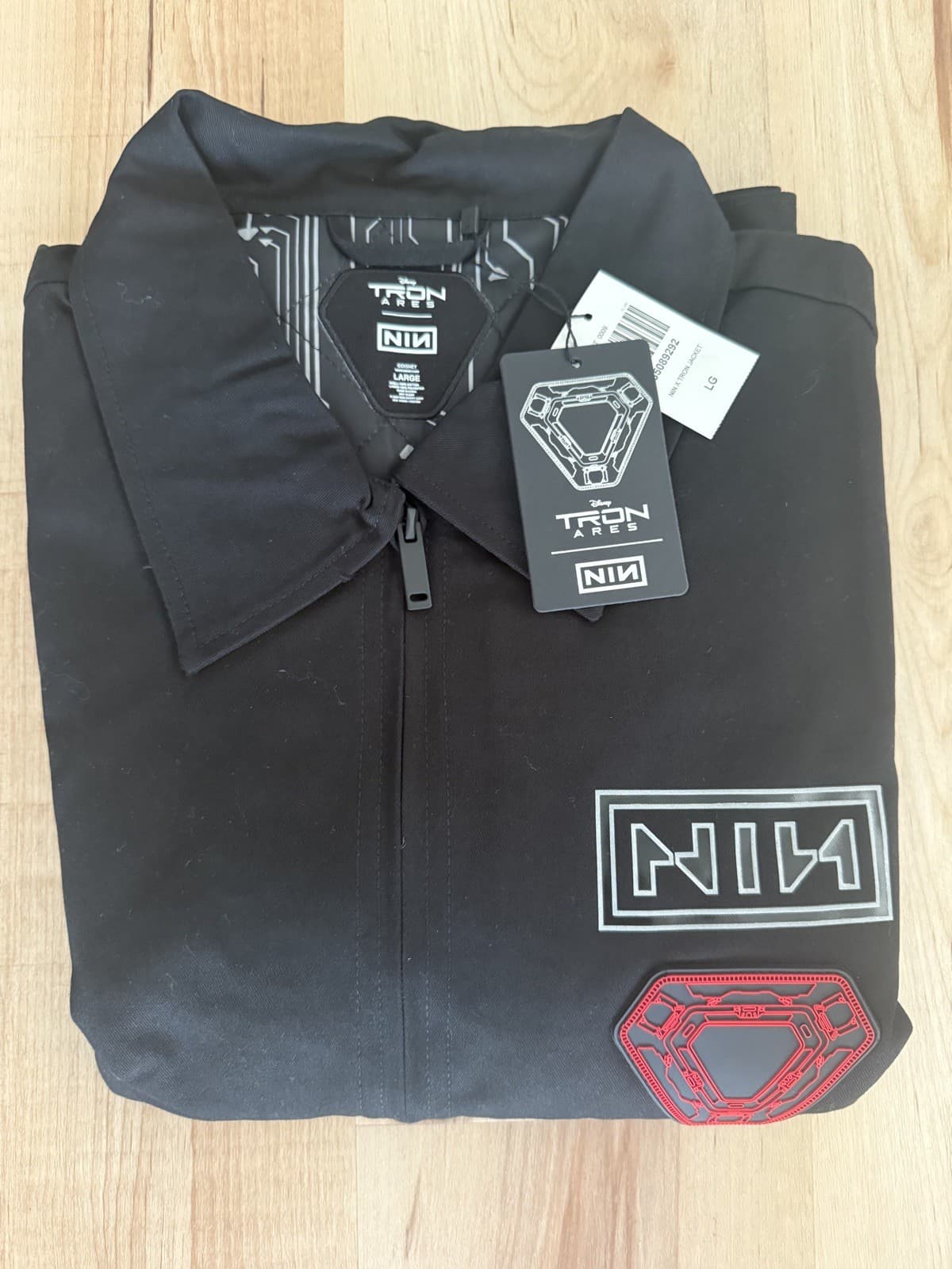 Nine Inch Nails Tron: Ares Patch Embroidery Jacket Hot Topic Large RARE  3