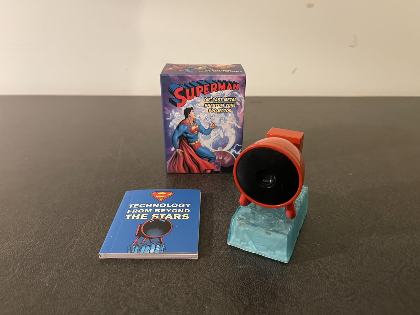 Superman Die-Cast Phantom Zone Projector Plus Mini Book of Krypton