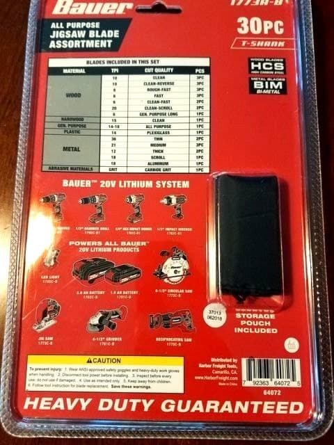 30 Pc T Shank General Purpose Jigsaw Blade Assortment  Wood Metal 2