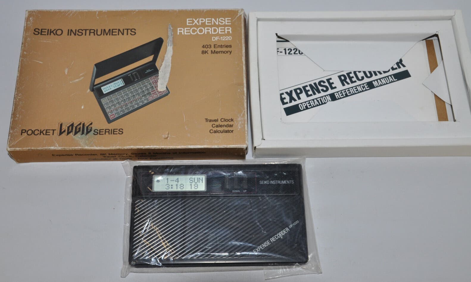 Seiko Instruments Expense Recorder DF-1220 Pocket Logic Series  w Manual