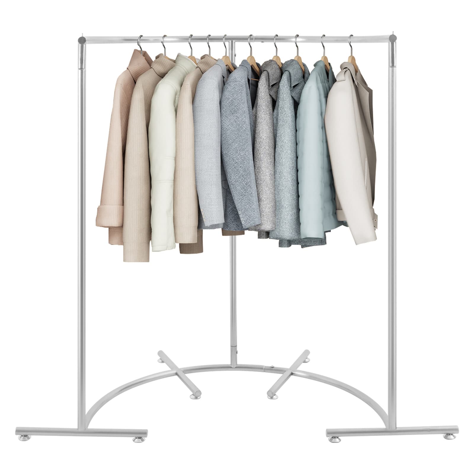 100 cm Half Round Garment Rack Metal Freestanding Wedding Dress Display Stand 3