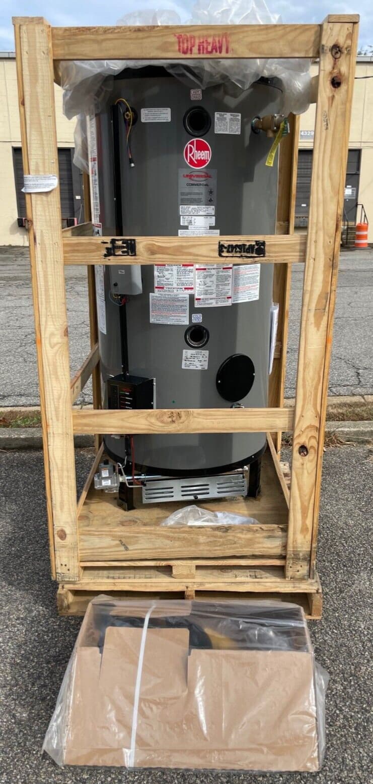 NEW Rheem Universal Heavy Duty Natural Gas Commercial Water Heater G100-400A-1