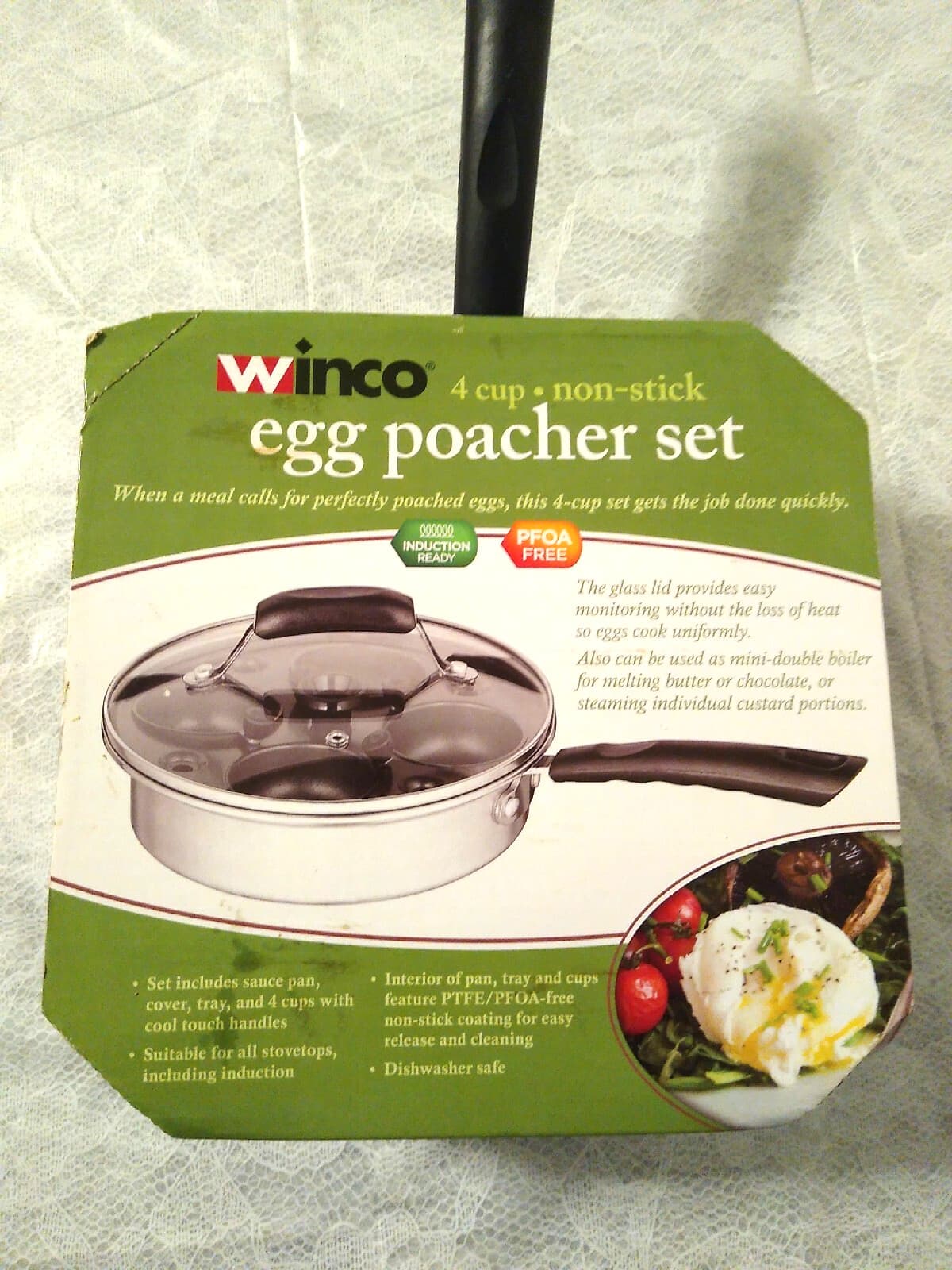  New Winco 4 Cup Non Stick Egg Poacher 2