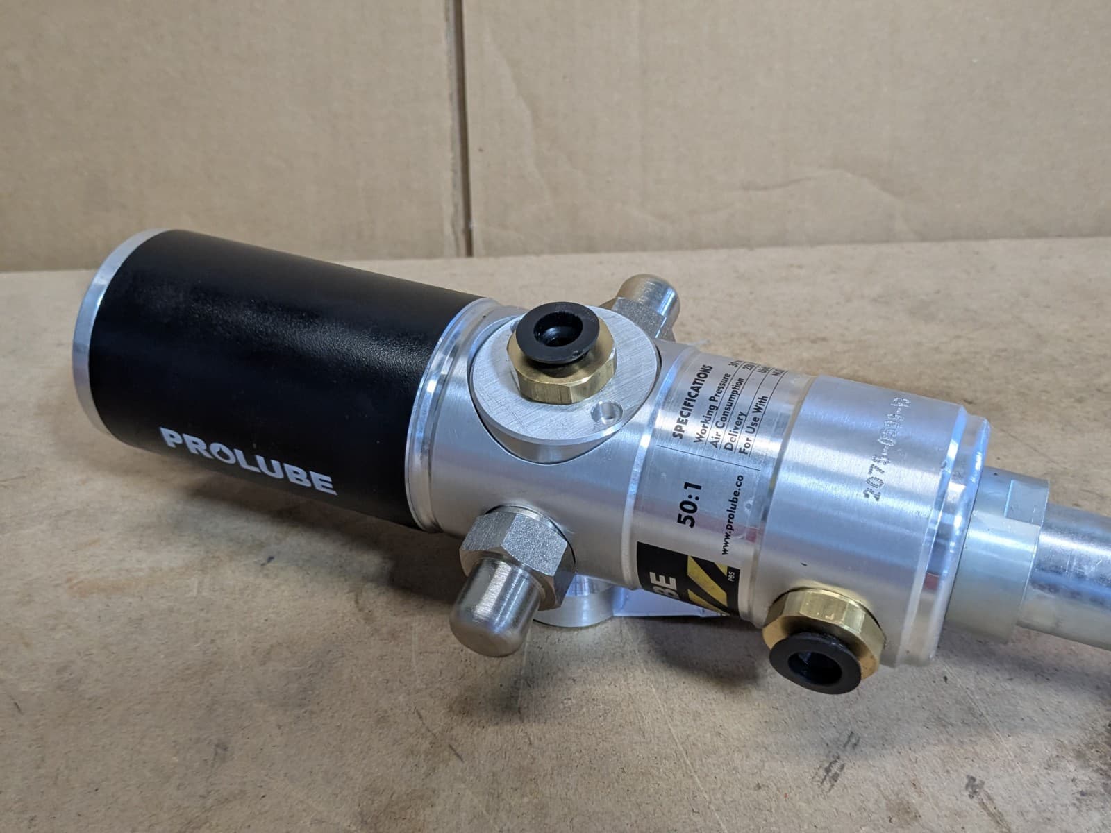 Pro Lube Air Operated Grease Pump Assembly 38 Oz/min. 50:1 Ratio 30 to 150 PSI 4