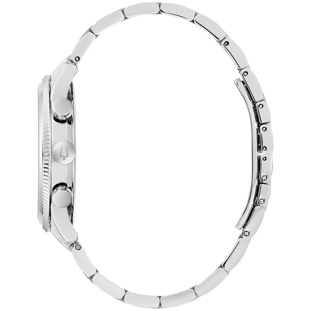 Bulova Men's Classic Chronograph Quartz Silver Watch 42MM 96A323 2