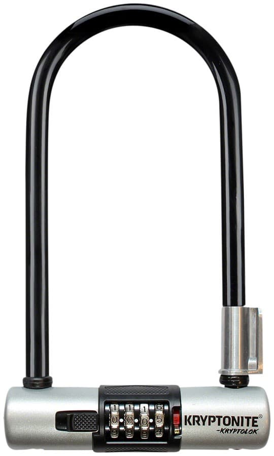 Kryptonite KryptoLok U-Lock - 4 x 9", 4-Digit Combination, Black, Includes