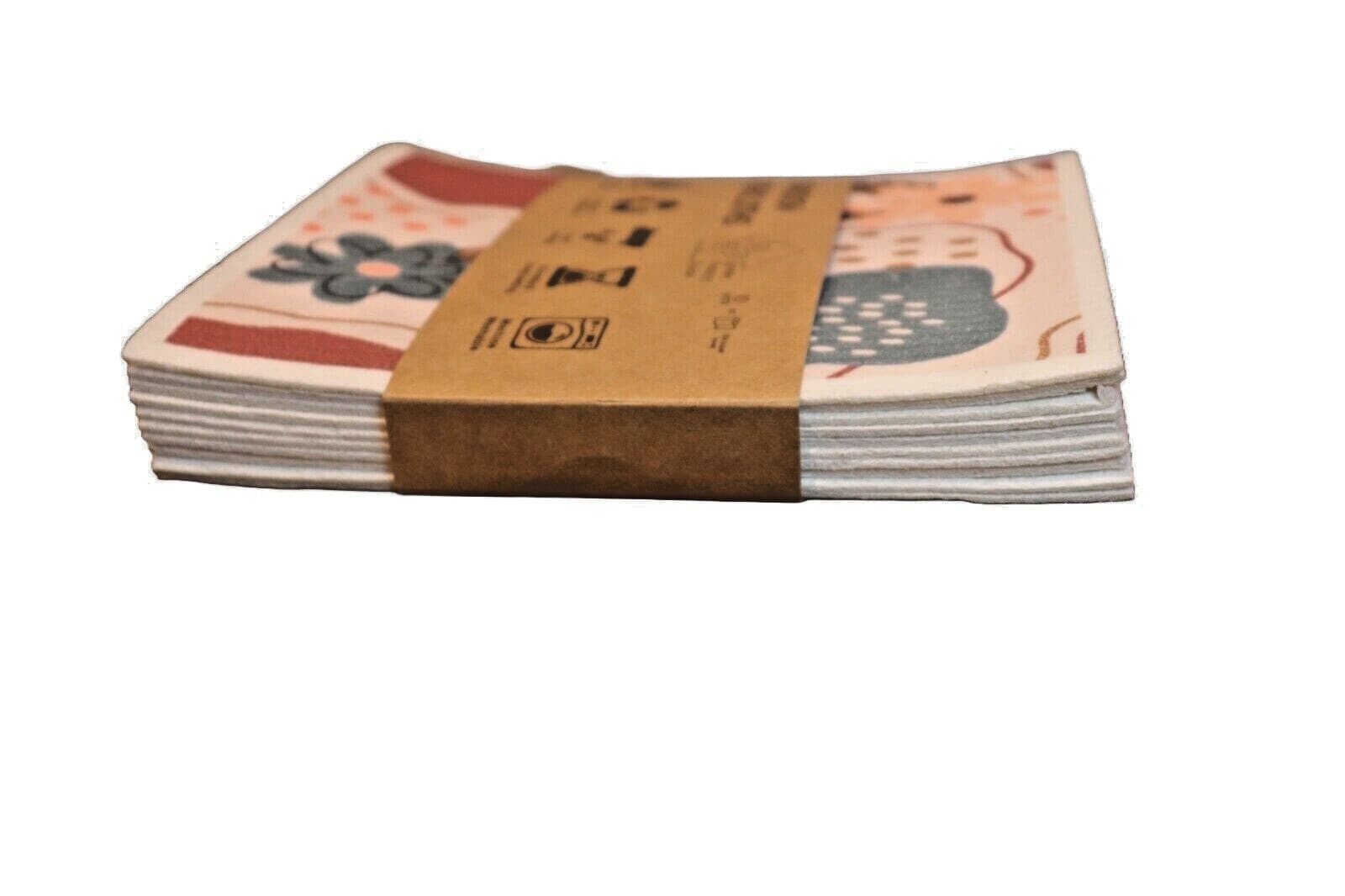 Swedish Dish Cloths (10 pack) Oversized, Assorted Prints, Reusable & Compostable 3