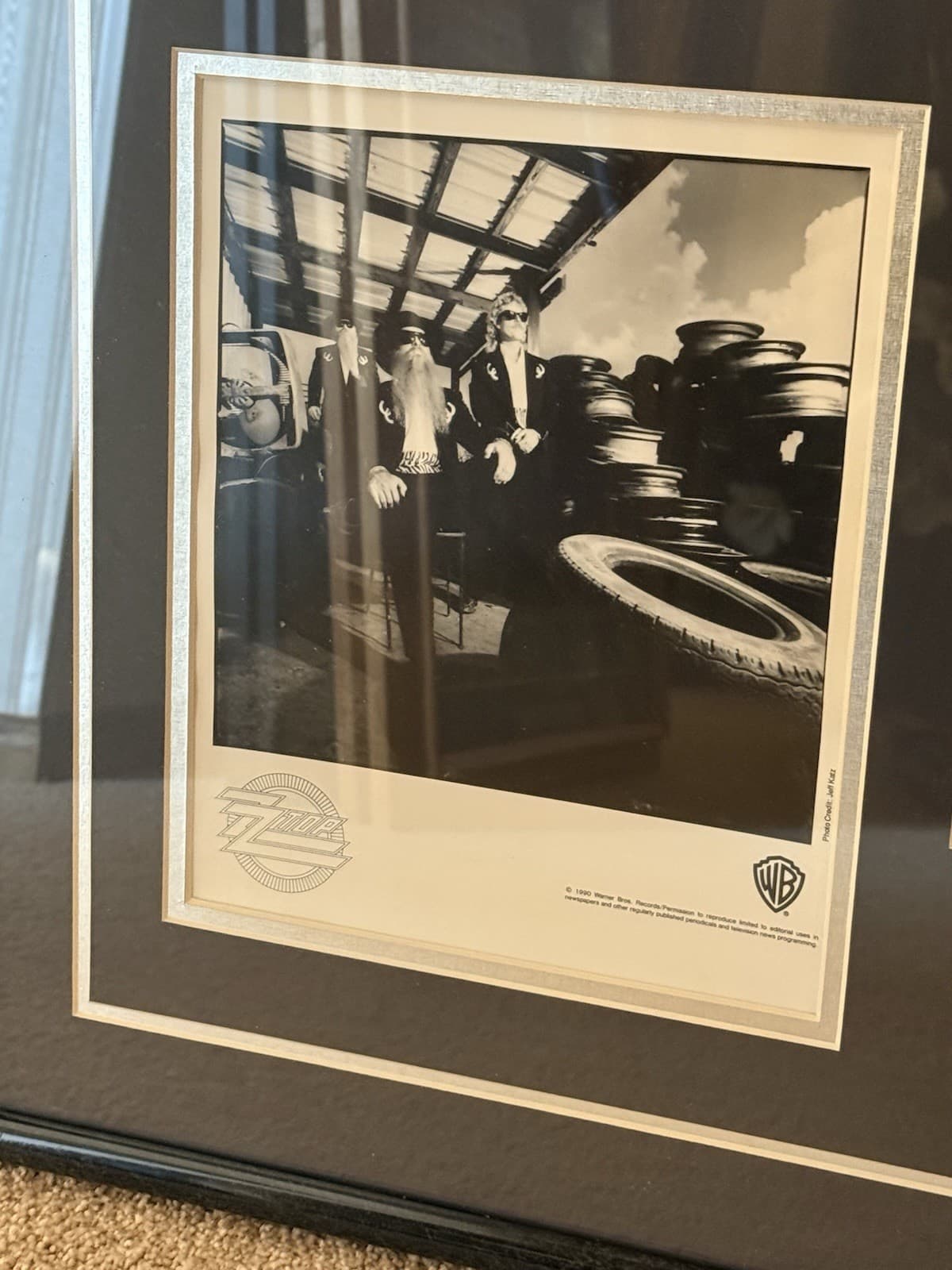 ZZ Top Framed Collage Piece Vintage Photo & Photo Badge 3