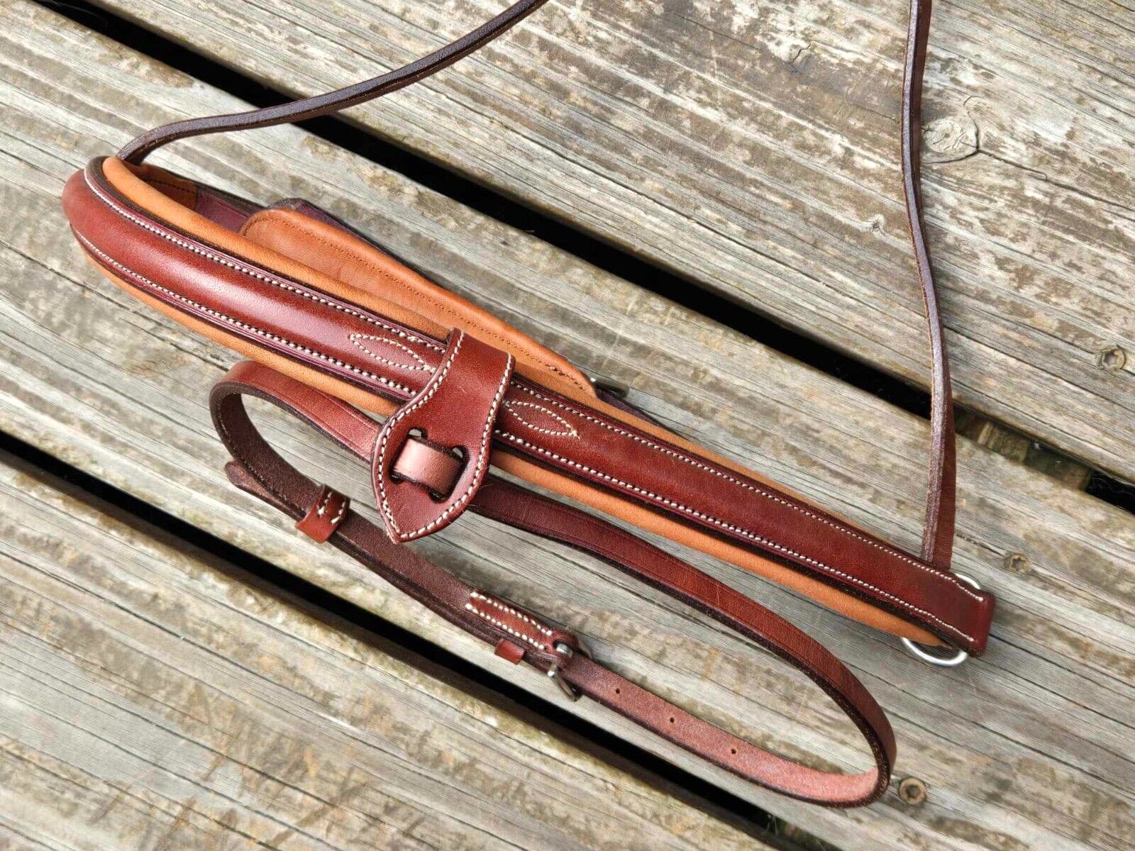 CWD Fancy Stitch Padded Monocrown Crank Caveson Noseband - Size 3 (Full) - NWOT! 2