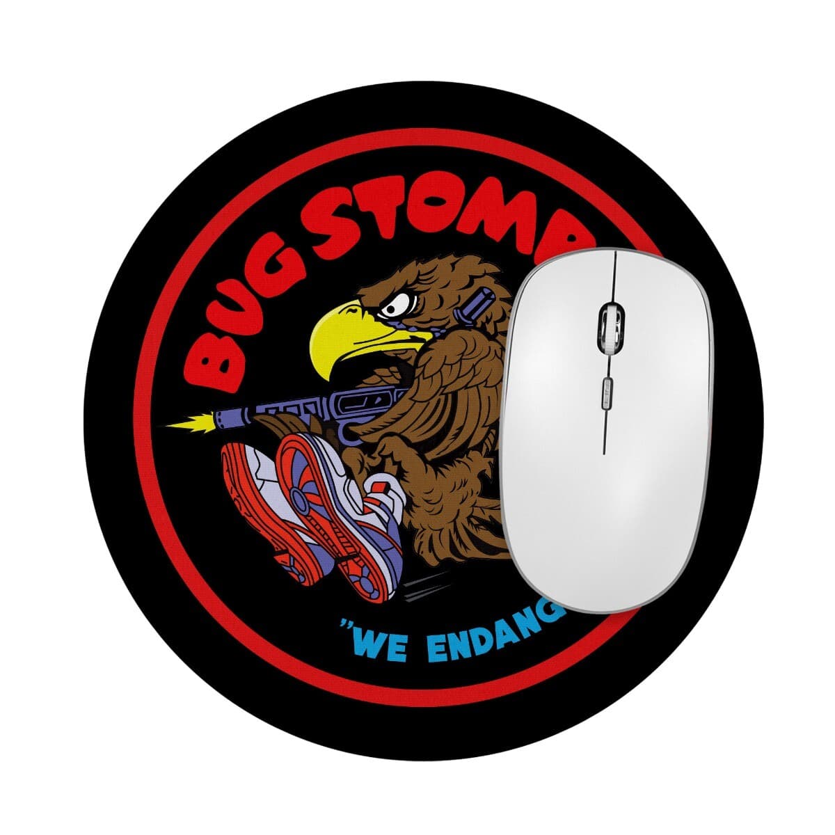 Aliens Bug Stomper We Endanger Species 7.5" Round 1/4" Thick Mousepad 2