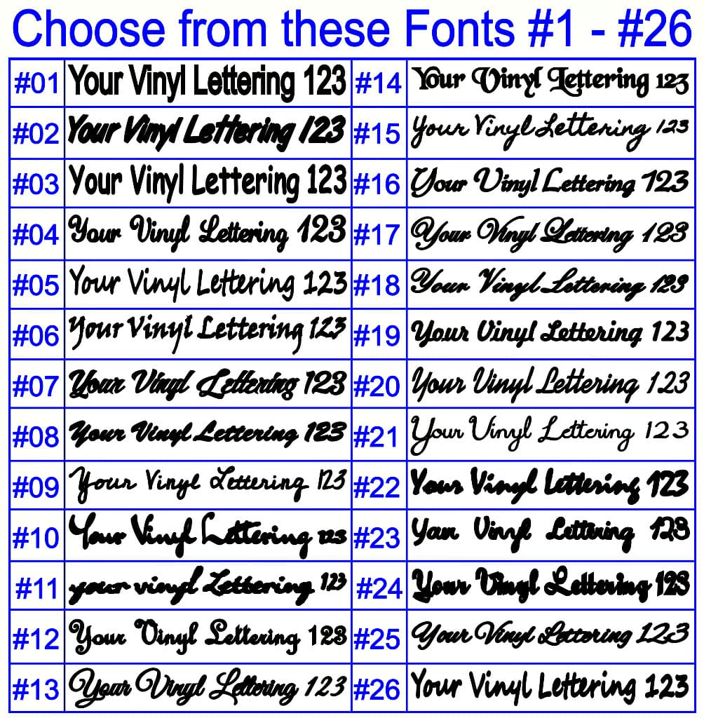 Custom Text Vinyl Decal Personalized Lettering Window Yeti Cup Sticker 10 Sizes 5