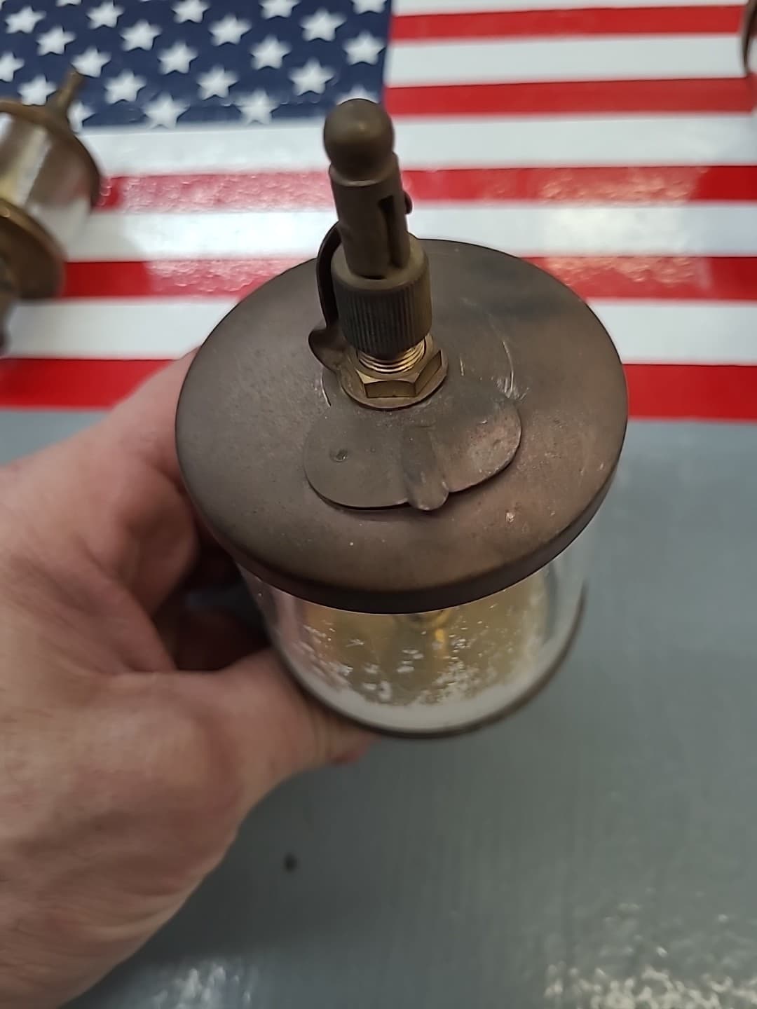 Lot of Antique Brass Lubricators 6