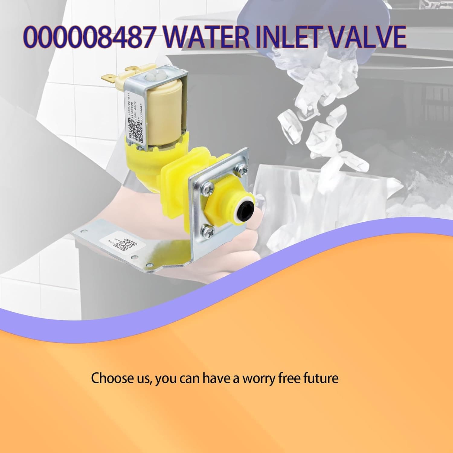 2025 Upgrade 000009120 000008487 000008483 33129026 IH9123 Ice Machine Water Inl 5