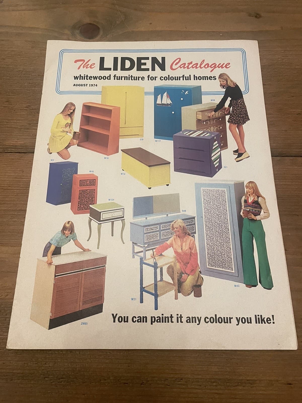 THE LIDEN CATALOGUE - Whitewood Furniture For Colourful Homes August 1974 1970s