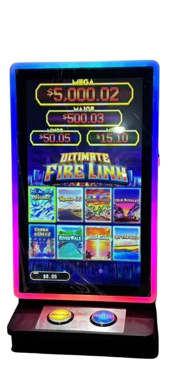FIRE LINK 8 in 1  game counter top metal  cabinet slot machine