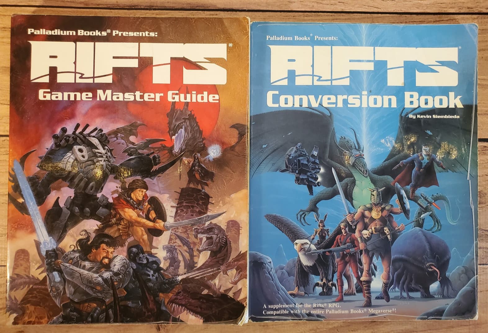 Rifts RPG Lot (2 Books) – Game Master Guide + Conversion Book – Palladium