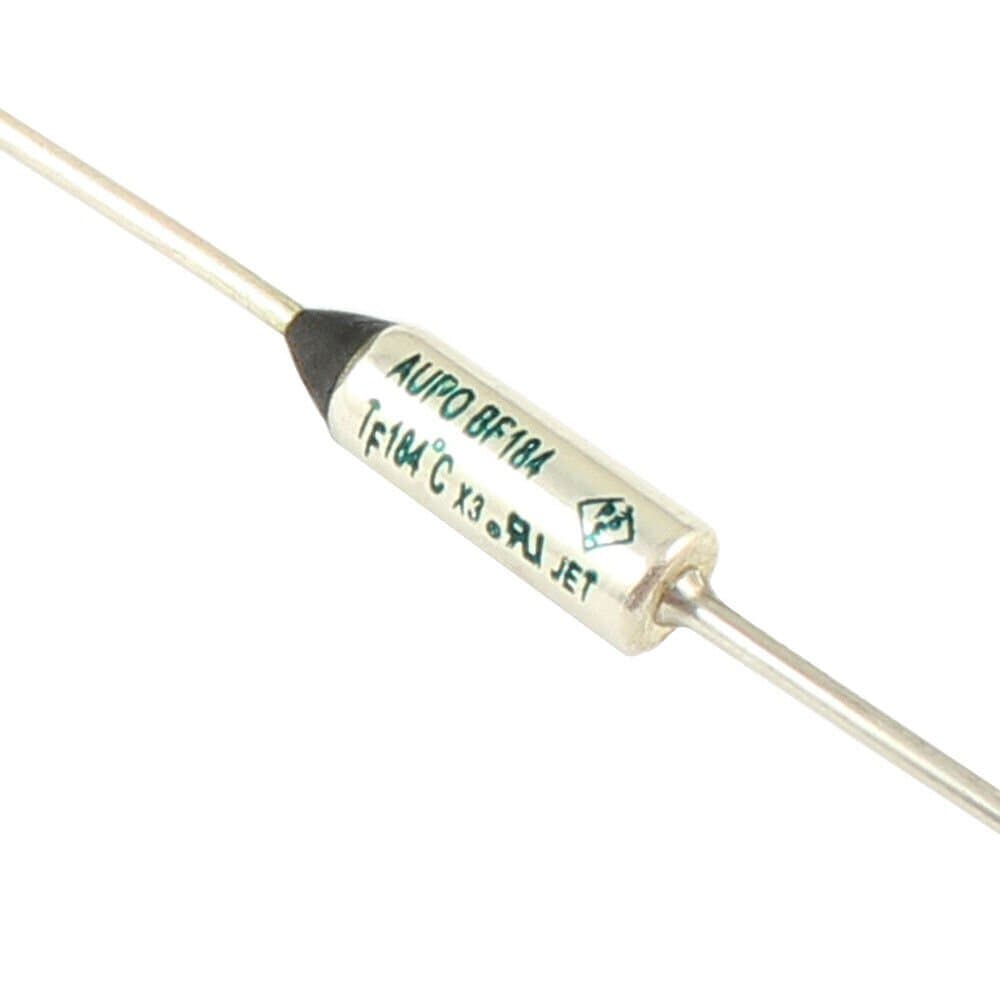 2Pcs AUPO Thermal Fuse Links BF184 Axial Lead TF Cutoff 184℃ 184 Degree 250V 10A