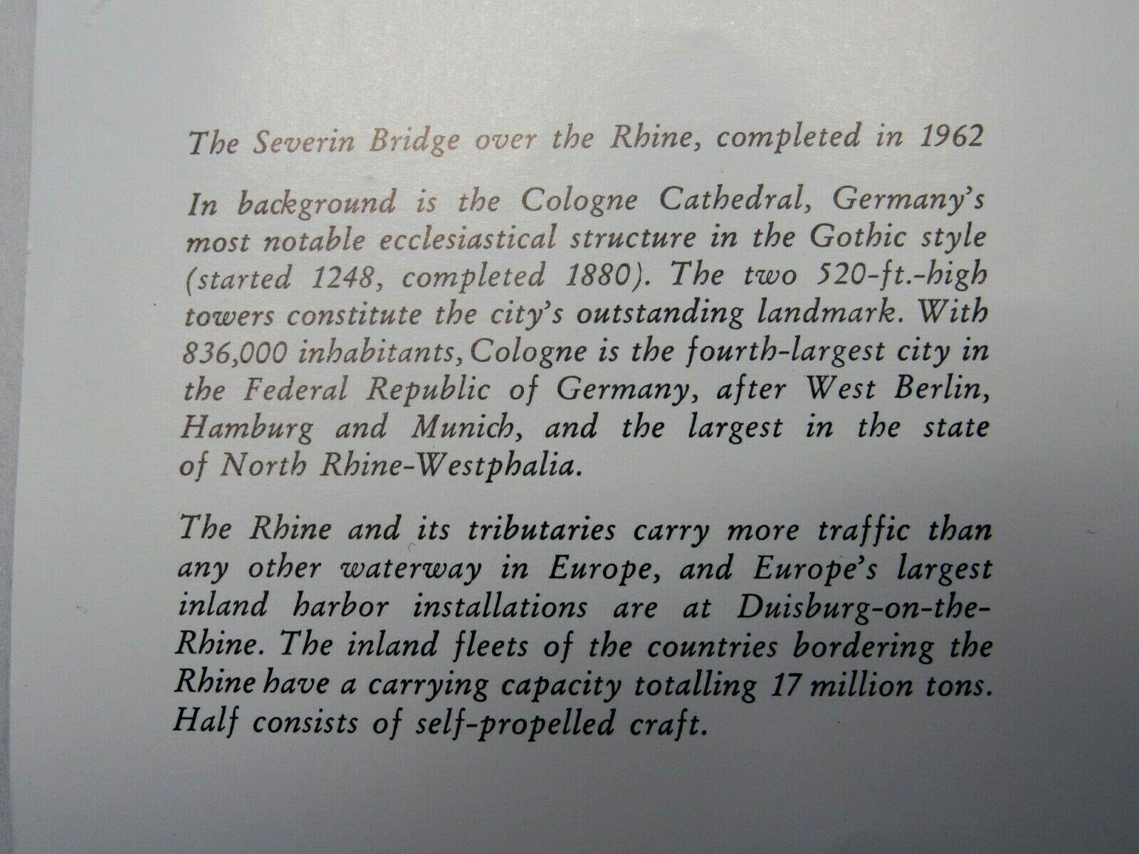 1967 Panorama of Germany Color B&W Public Document Brochure  4