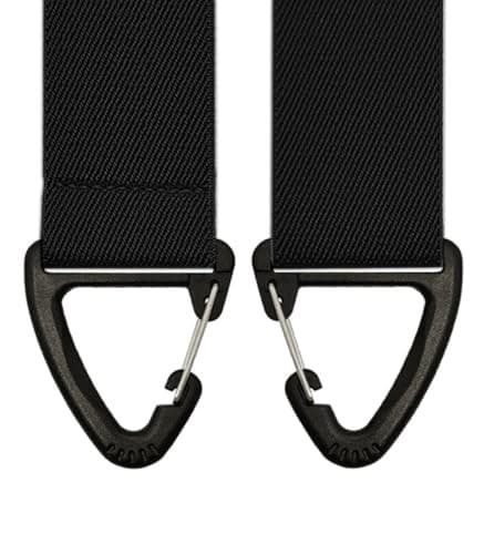 1.5 In Y Belt Loop Suspenders for Unisex Under Clothing with 3 Hooks. Black 4
